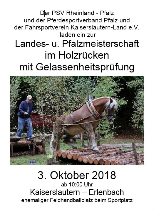 Landes- und Pfalzmeisterschaft Holzrücken