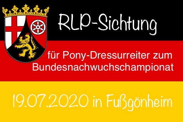 Sichtung Bundesnachwuchschampionat der Ponydressurreiter