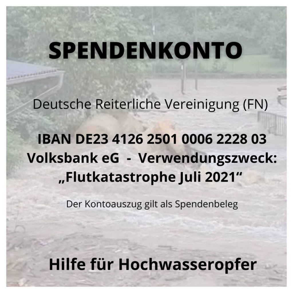 Jede Summe hilft! Spendenkonto für Pferdehalter