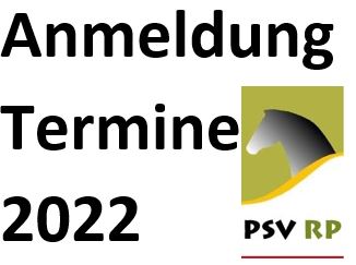 Anmeldung der Veranstaltungstermine für 2022