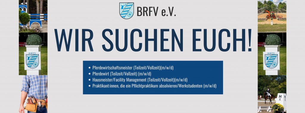 Stellenangebote des BRFV in München-Riem
