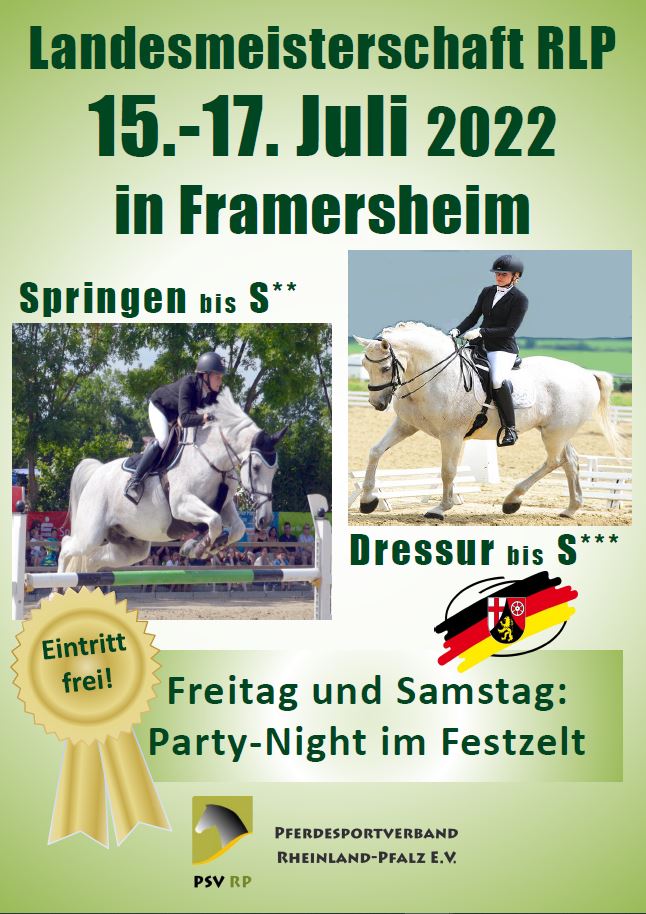 Landesmeisterschaften Dressur und Springen 2022 - Zu Gast bei Freunden!