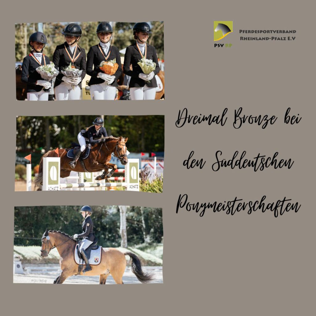 Dreimal Bronze für die Ponyreiter