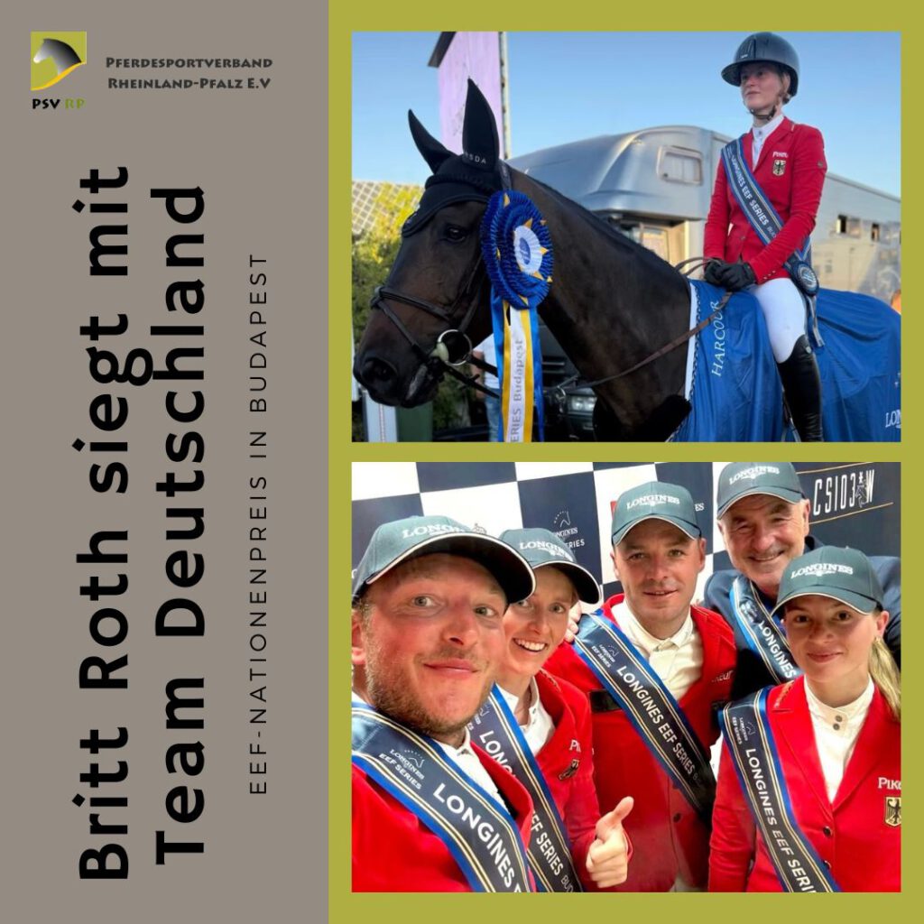 Britt Roth siegt mit Team Deutschland
