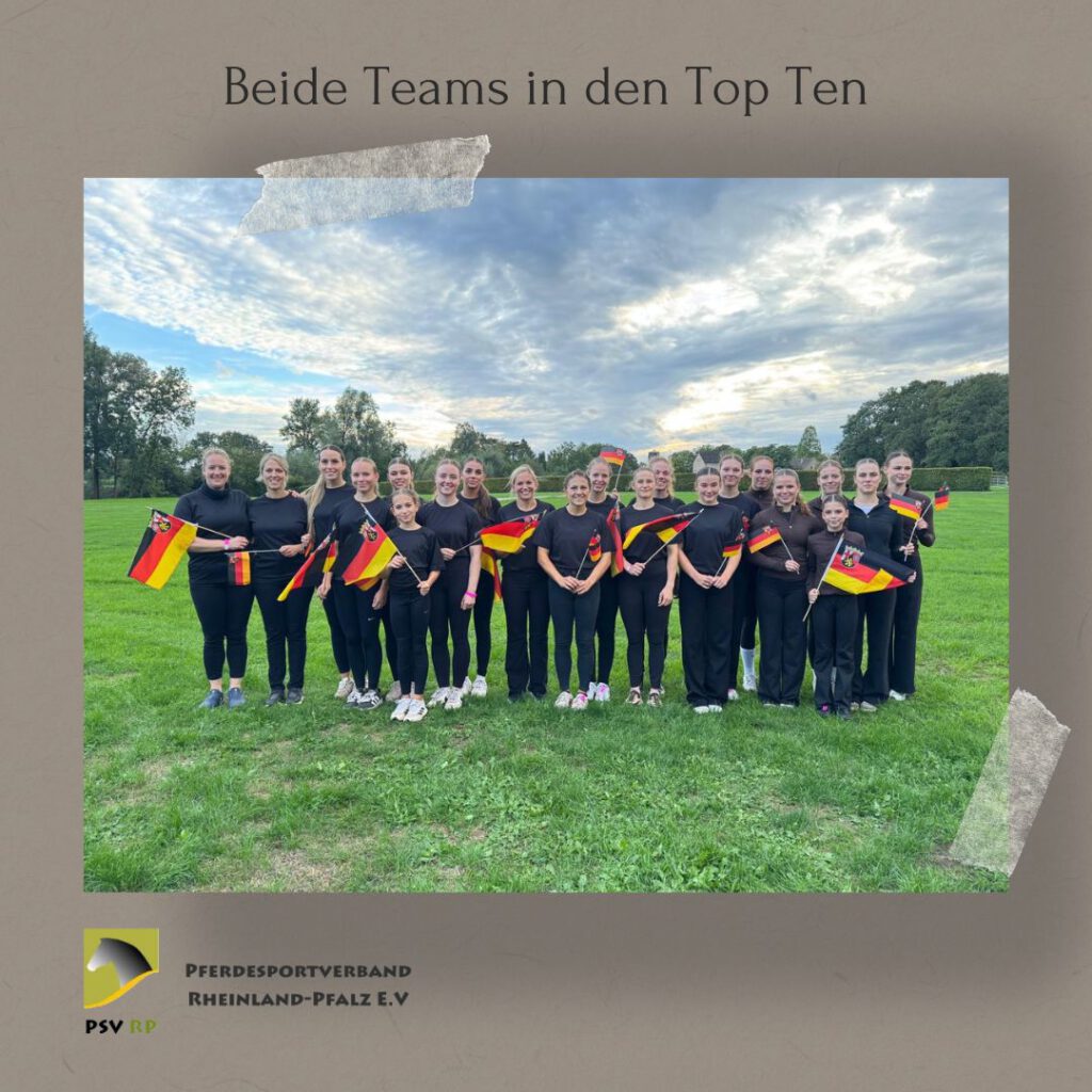 DM Voltigieren: Beide Teams in den Top Ten